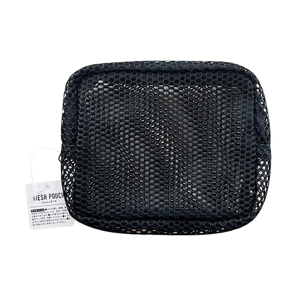 メッシュポーチブラック 10X12X3CM PO-9
